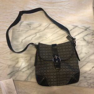 Black Coach cross body purse